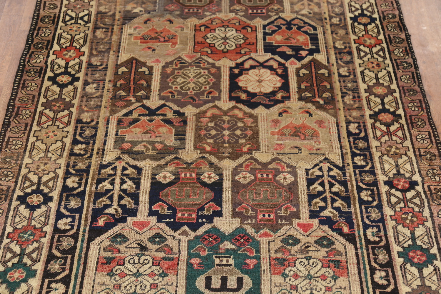 Antique Wool Mahal Persian Area Rug 5x9