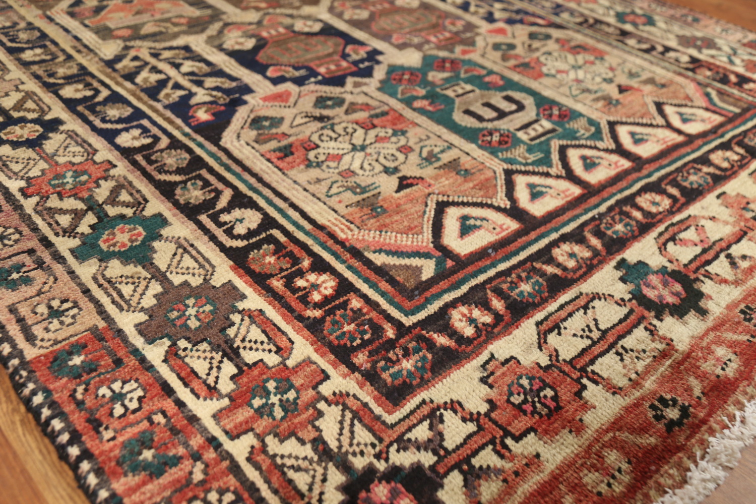 Antique Wool Mahal Persian Area Rug 5x9