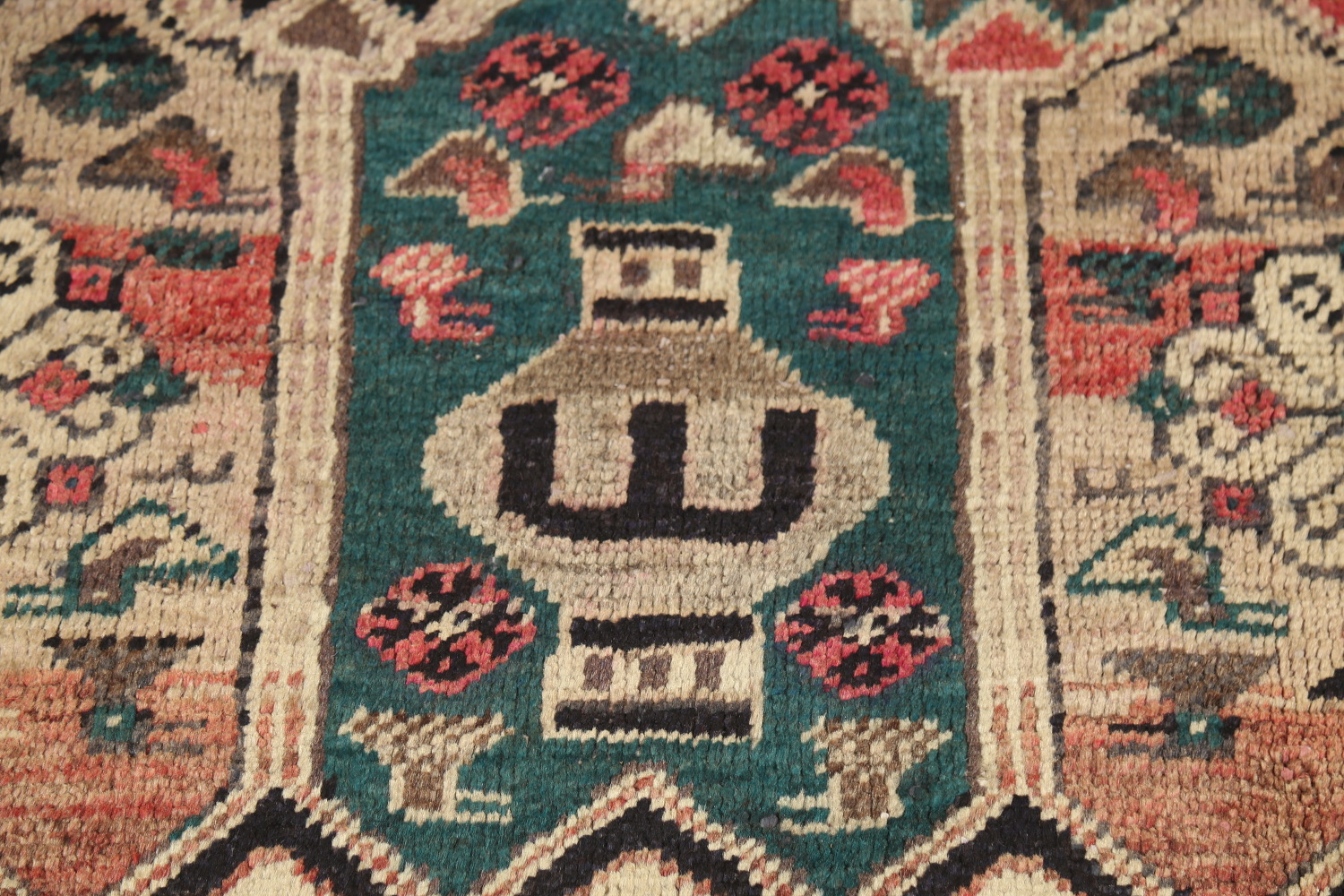 Antique Wool Mahal Persian Area Rug 5x9