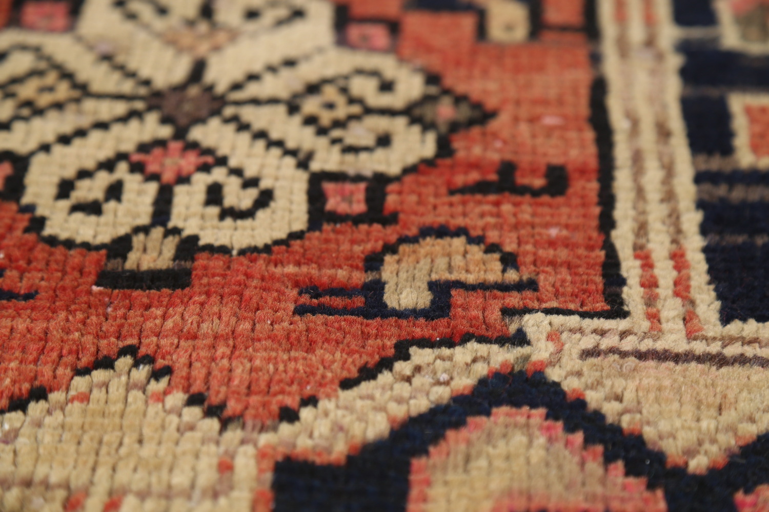 Antique Wool Mahal Persian Area Rug 5x9