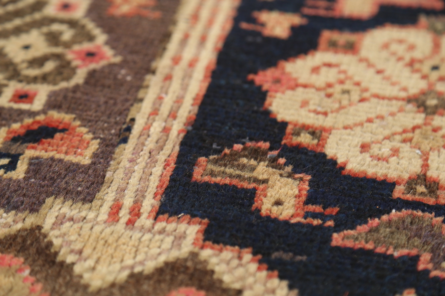 Antique Wool Mahal Persian Area Rug 5x9