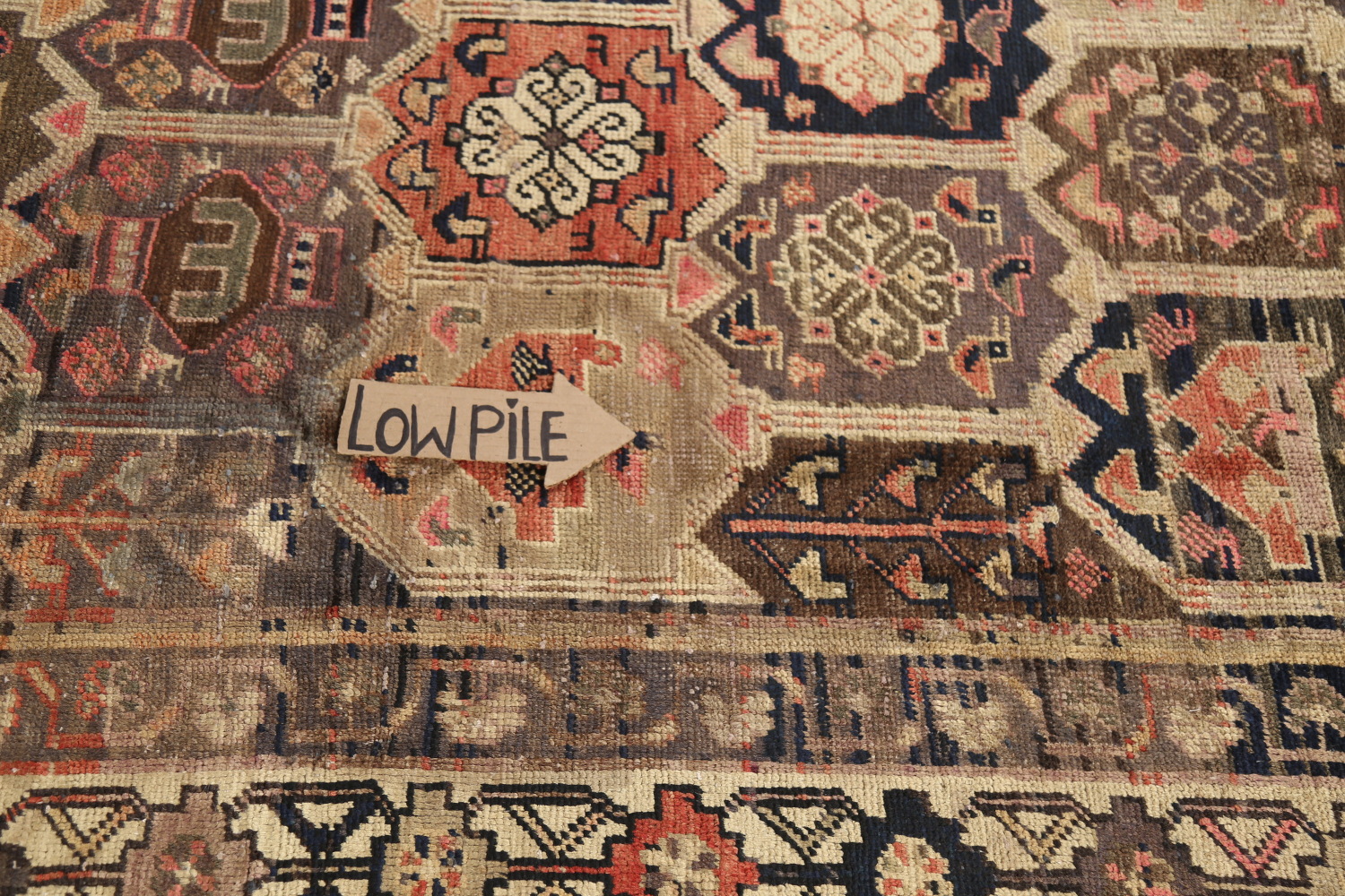 Antique Wool Mahal Persian Area Rug 5x9
