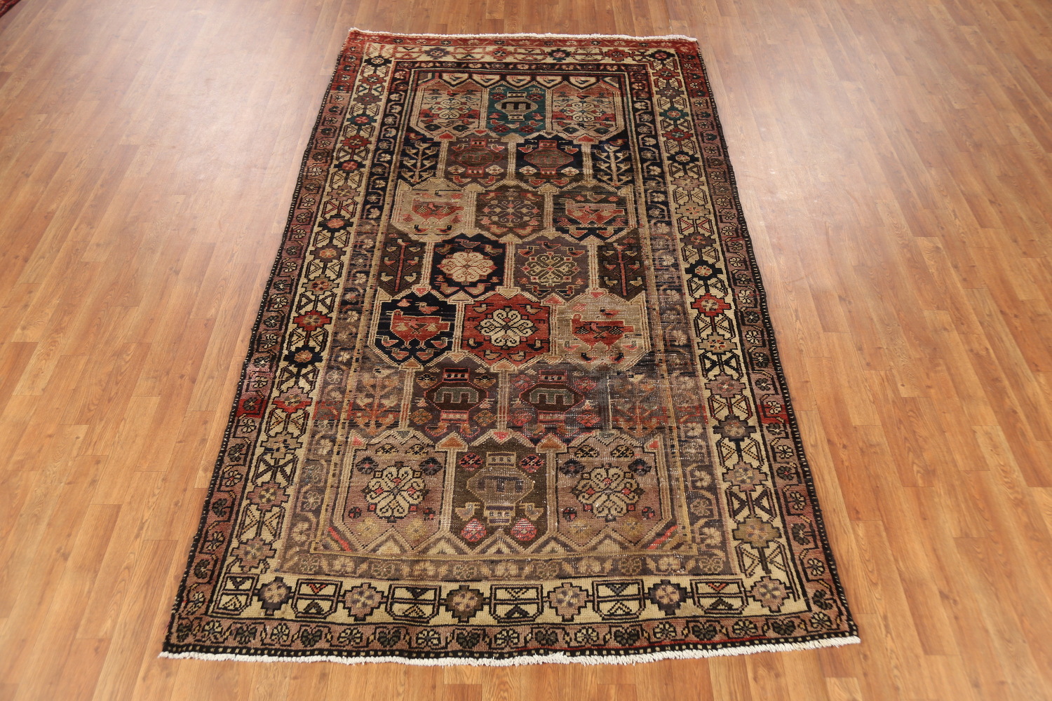 Antique Wool Mahal Persian Area Rug 5x9