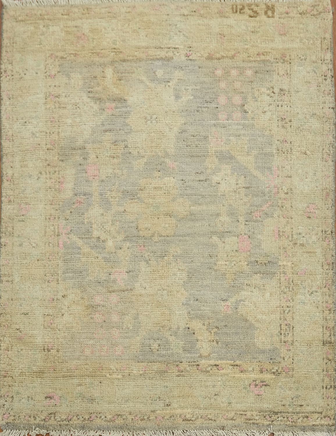 Vegetable Dye Oushak Turkish Foyer Rug 3x4