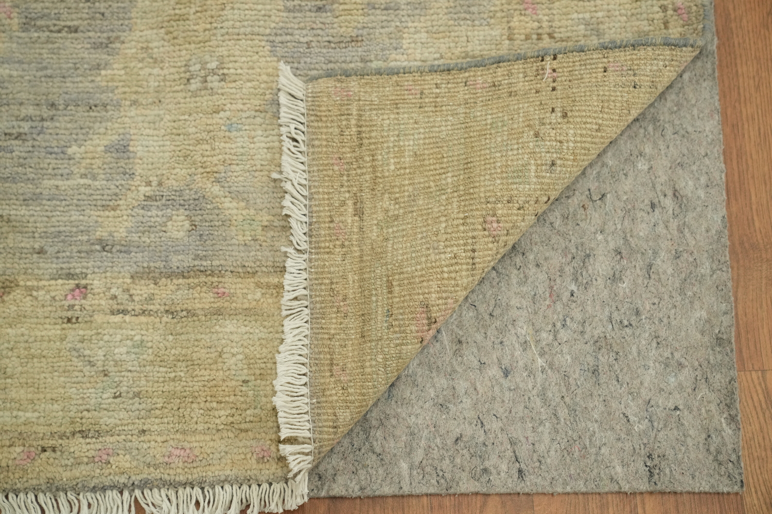 Vegetable Dye Oushak Turkish Foyer Rug 3x4