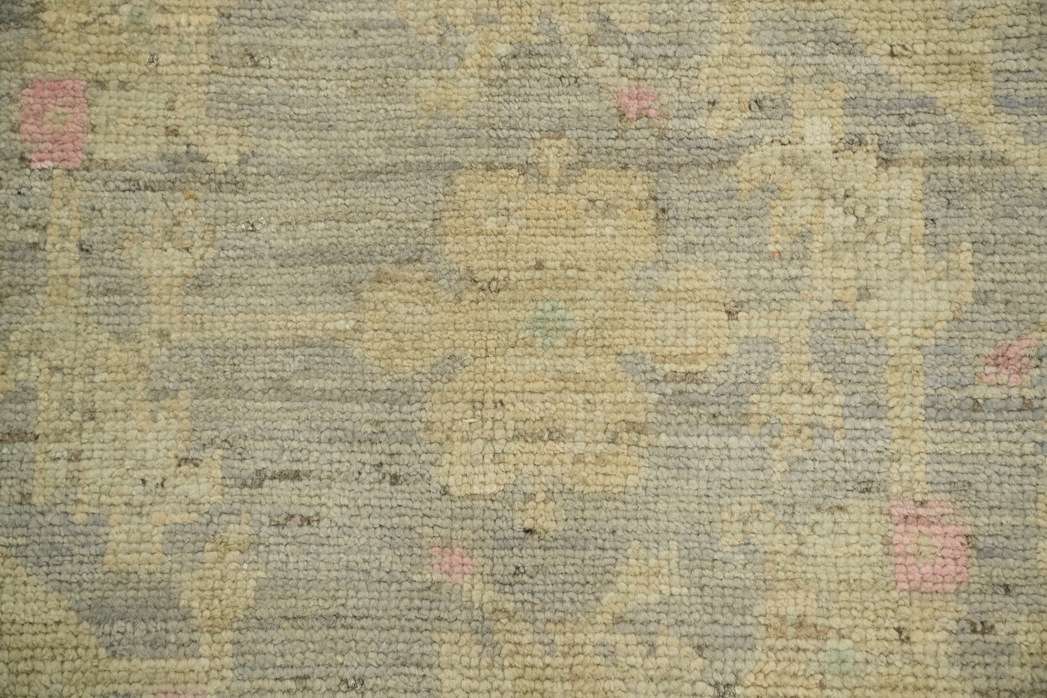 Vegetable Dye Oushak Turkish Foyer Rug 3x4