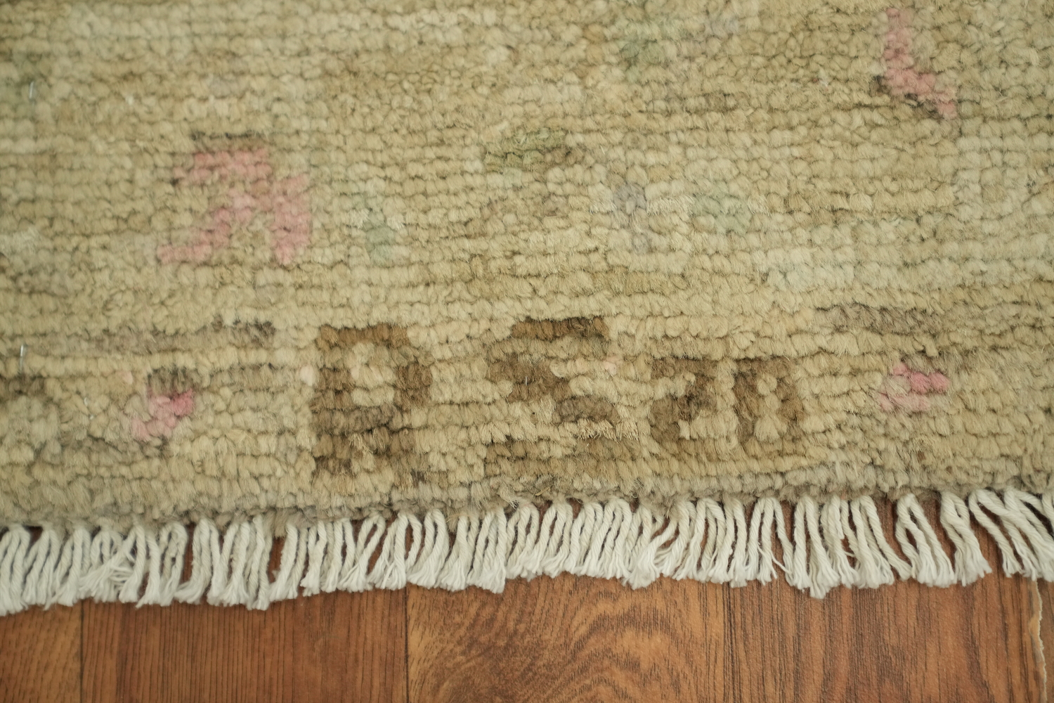 Vegetable Dye Oushak Turkish Foyer Rug 3x4