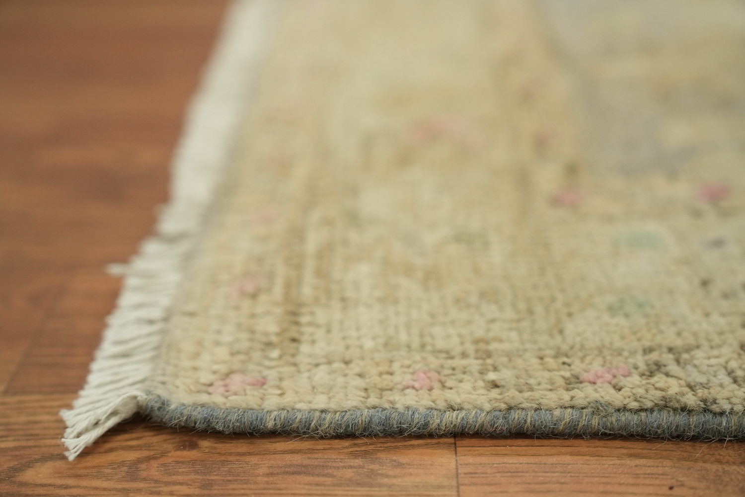 Vegetable Dye Oushak Turkish Foyer Rug 3x4