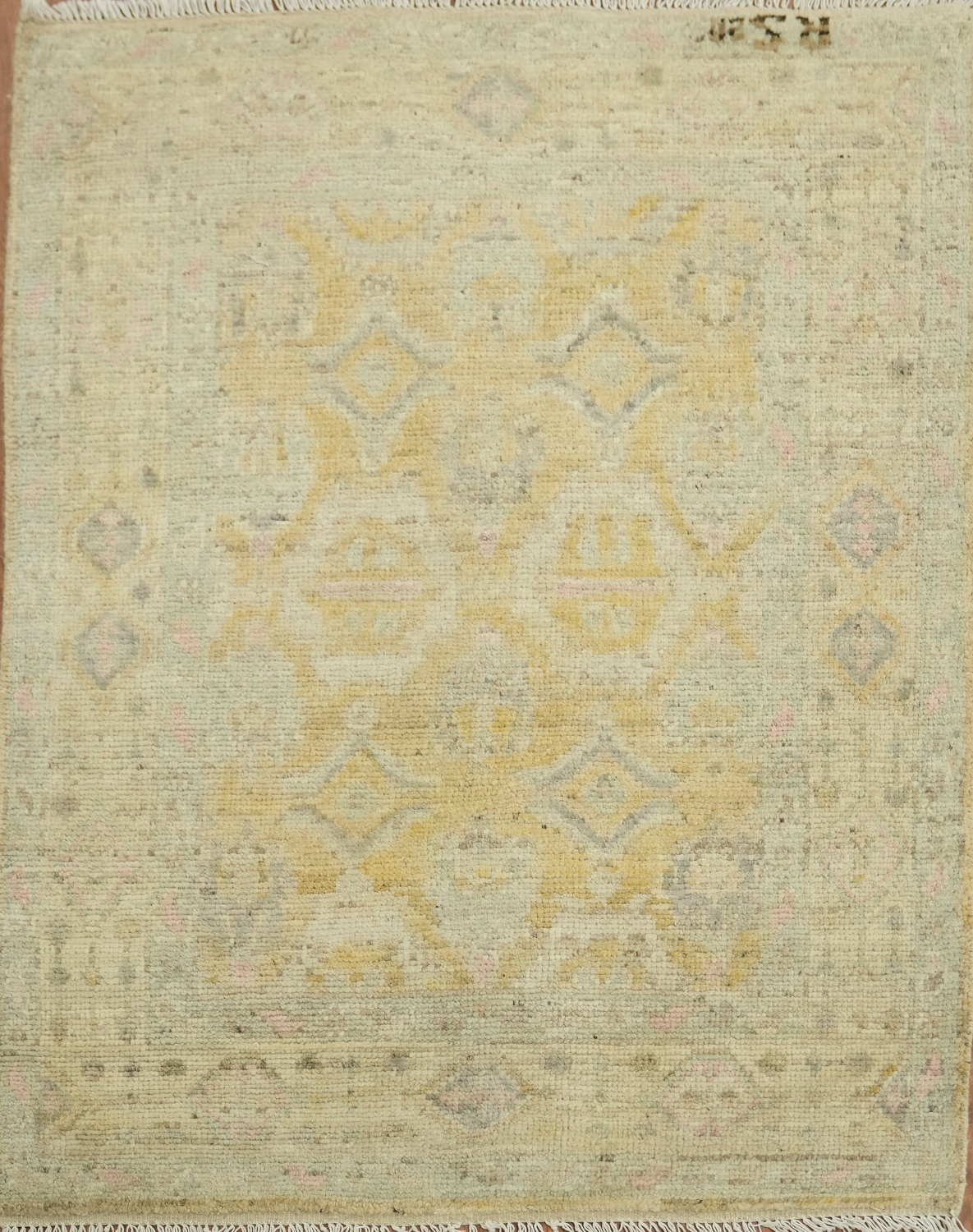 Vegetable Dye Oushak Turkish Rug 3x4