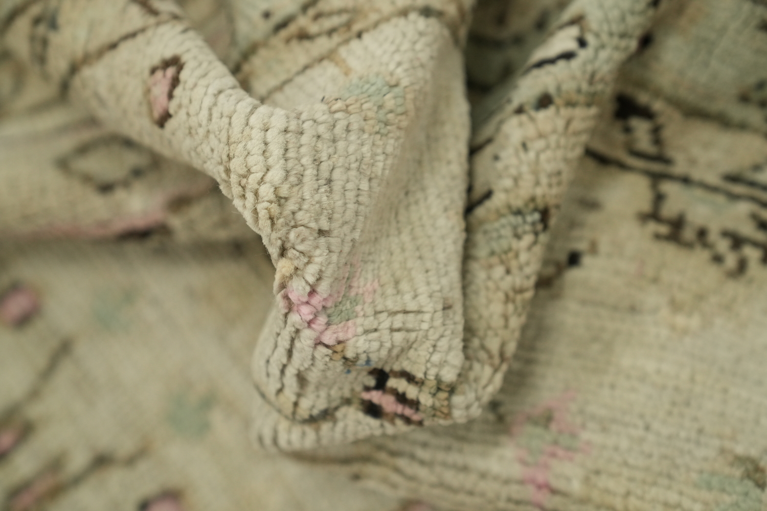 Earth Tone Wool Oushak Vegetable Dye Rug 3x4