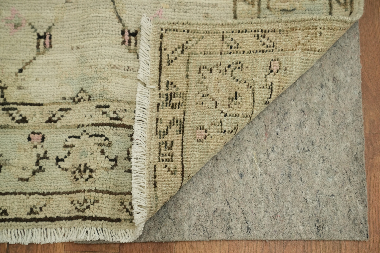 Earth Tone Wool Oushak Vegetable Dye Rug 3x4