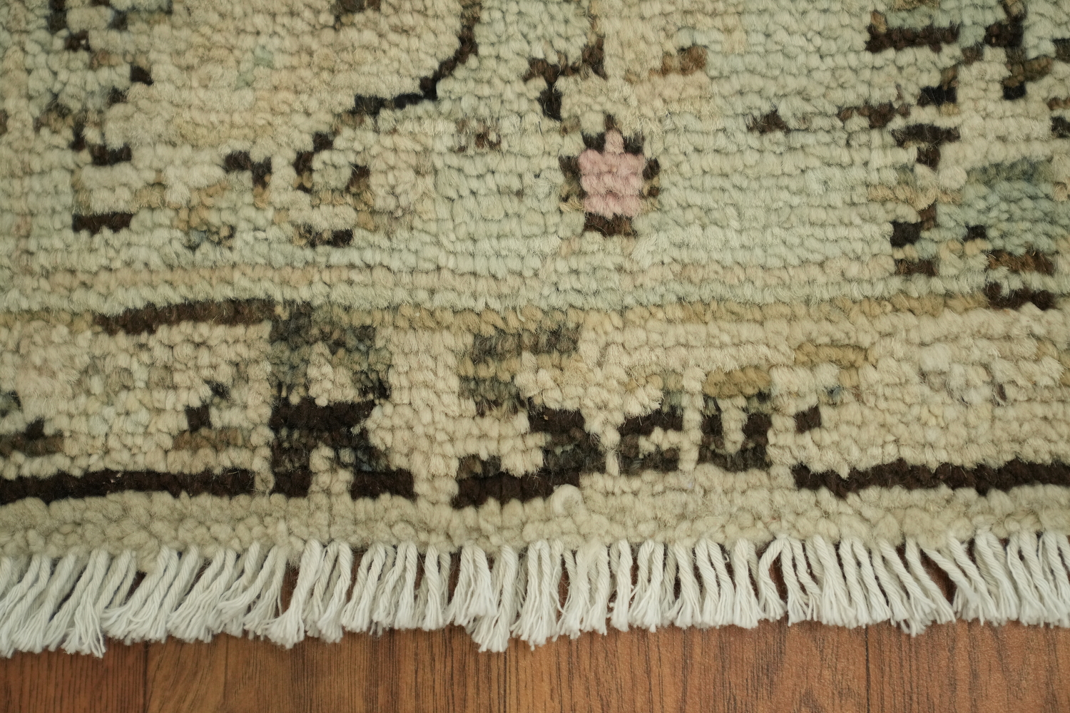 Earth Tone Wool Oushak Vegetable Dye Rug 3x4
