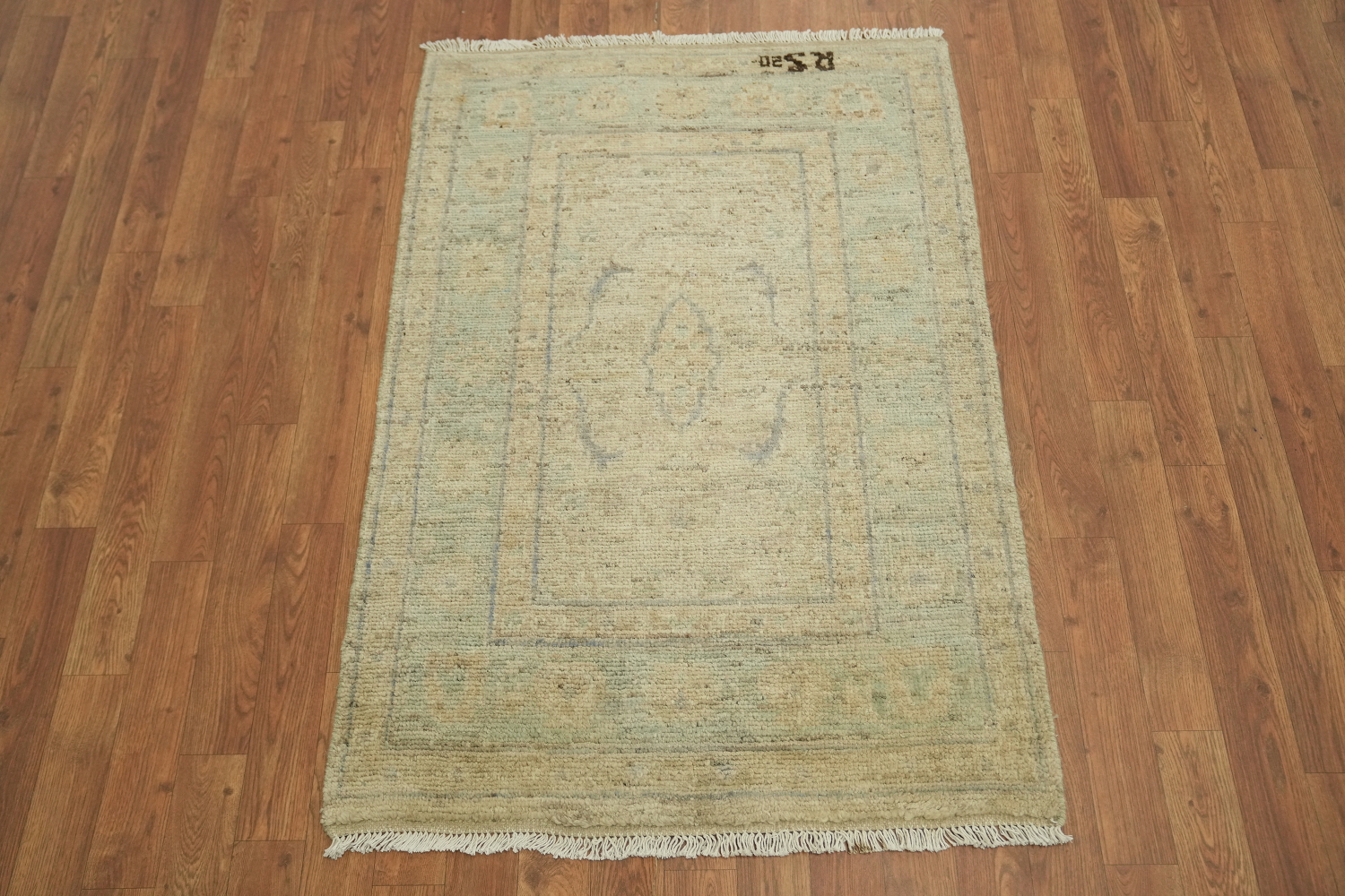 Vegetable Dye Oushak Turkish Foyer Rug 3x4