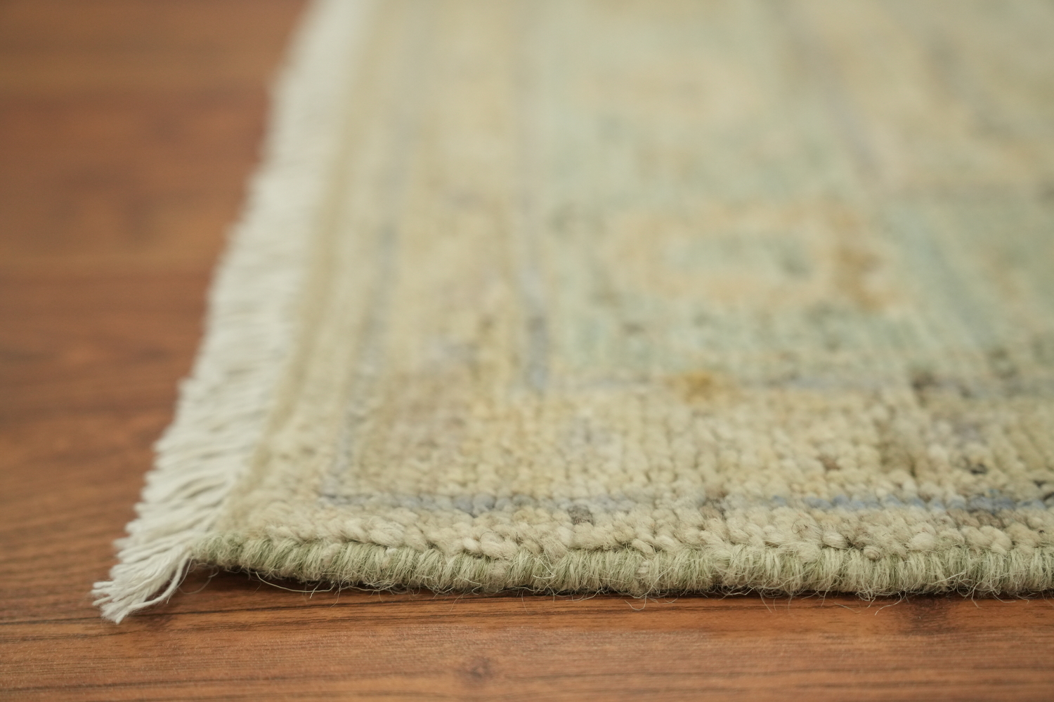 Vegetable Dye Oushak Turkish Foyer Rug 3x4