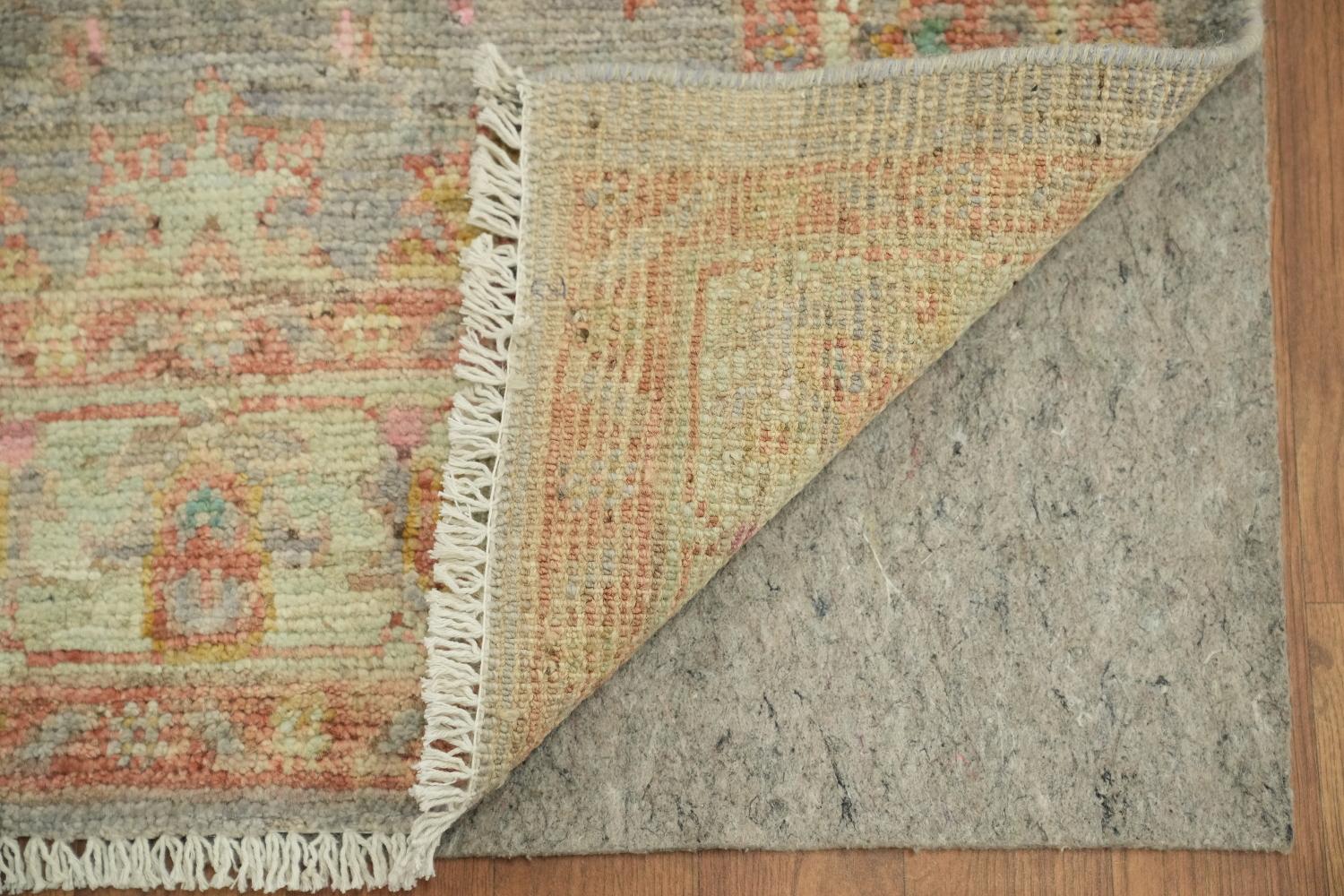 Vegetable Dye Oushak Turkish Foyer Rug 3x4