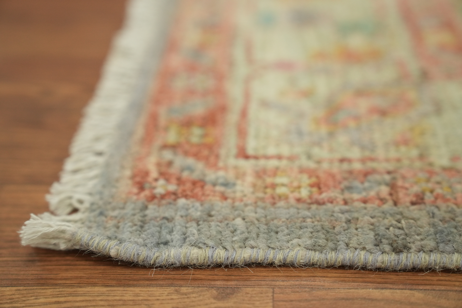 Vegetable Dye Oushak Turkish Foyer Rug 3x4