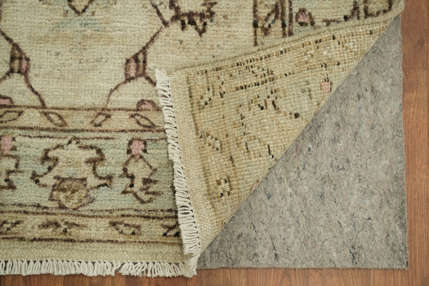 Earth Tone Wool Oushak Vegetable Dye Rug 3x5