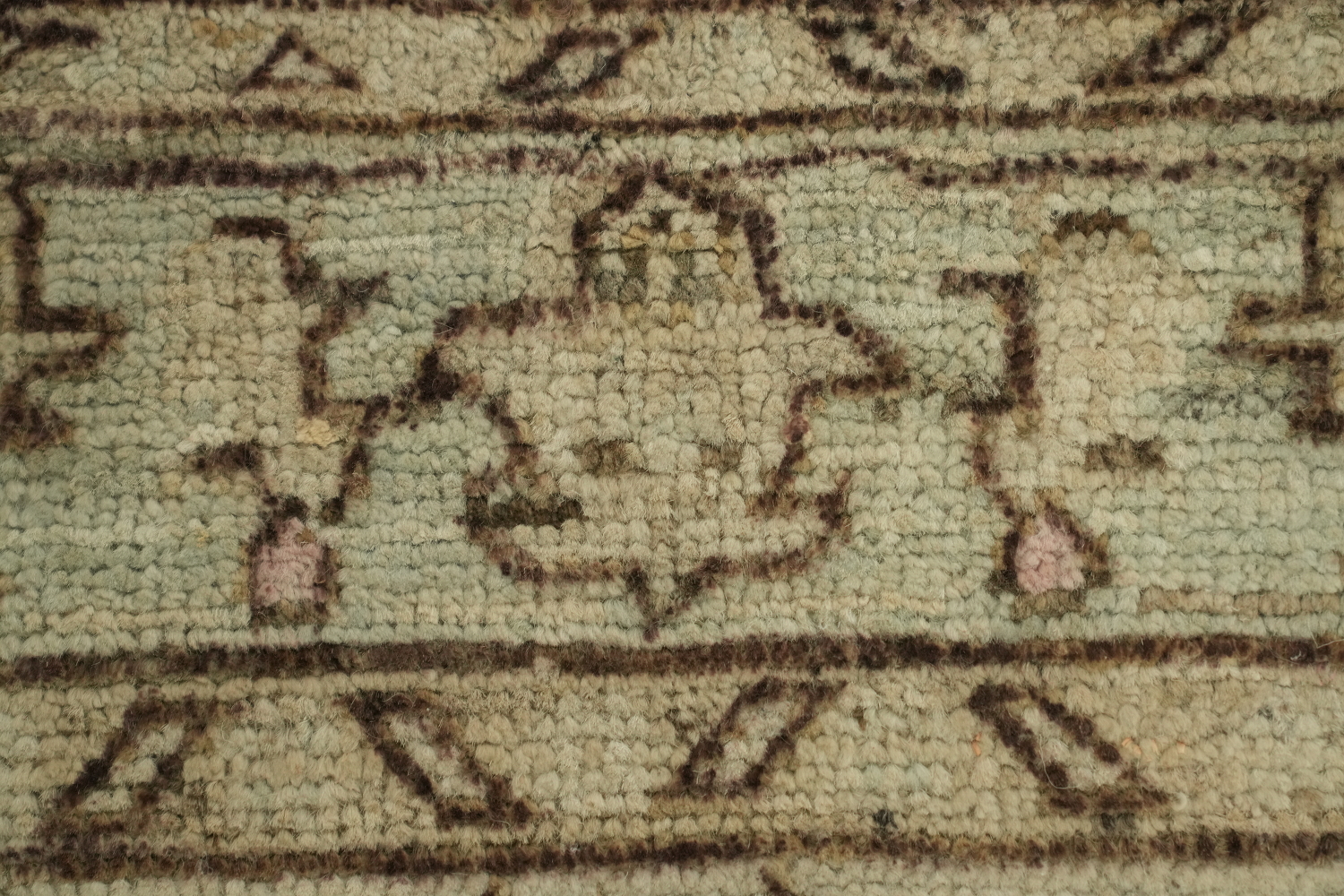 Earth Tone Wool Oushak Vegetable Dye Rug 3x5