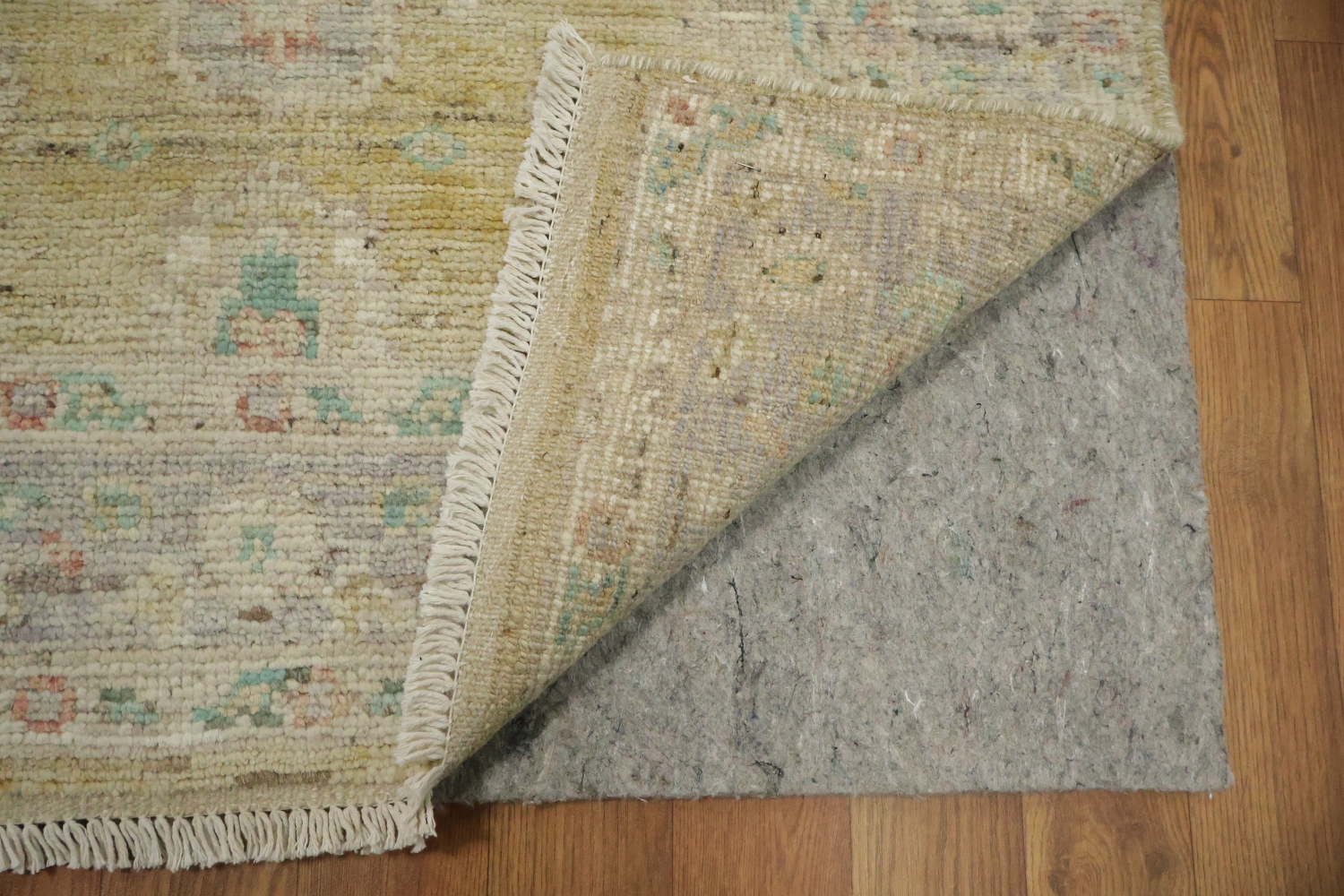 Vegetable Dye Wool Oushak Turkish Rug 3x4