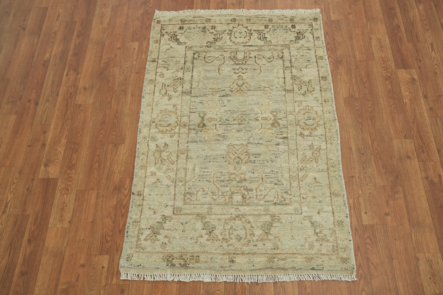 Earth Tone Oushak Vegetable Dye Rug 3x4