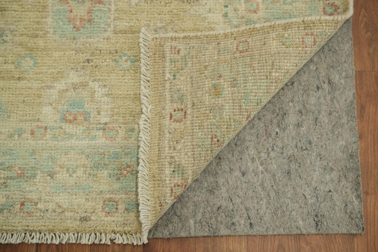 Vegetable Dye Oushak Turkish Foyer Rug 3x4