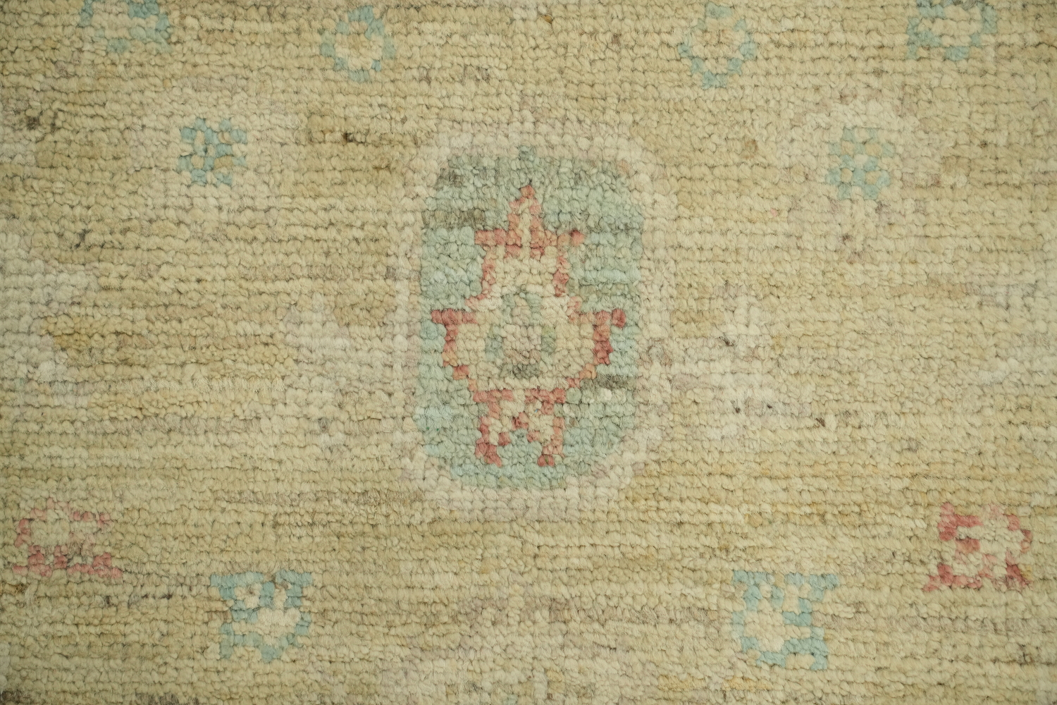 Vegetable Dye Oushak Turkish Foyer Rug 3x4