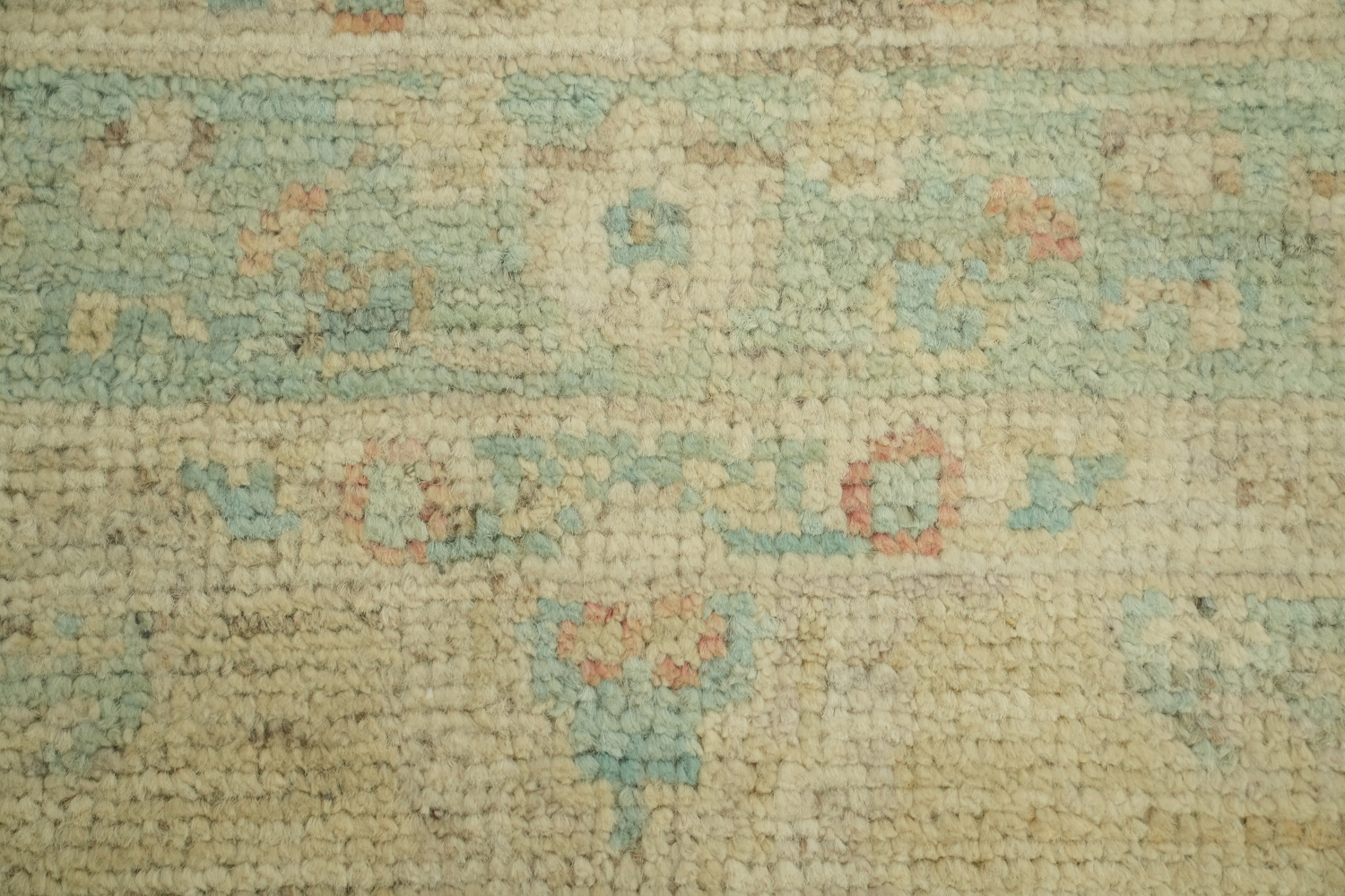 Vegetable Dye Oushak Turkish Foyer Rug 3x4