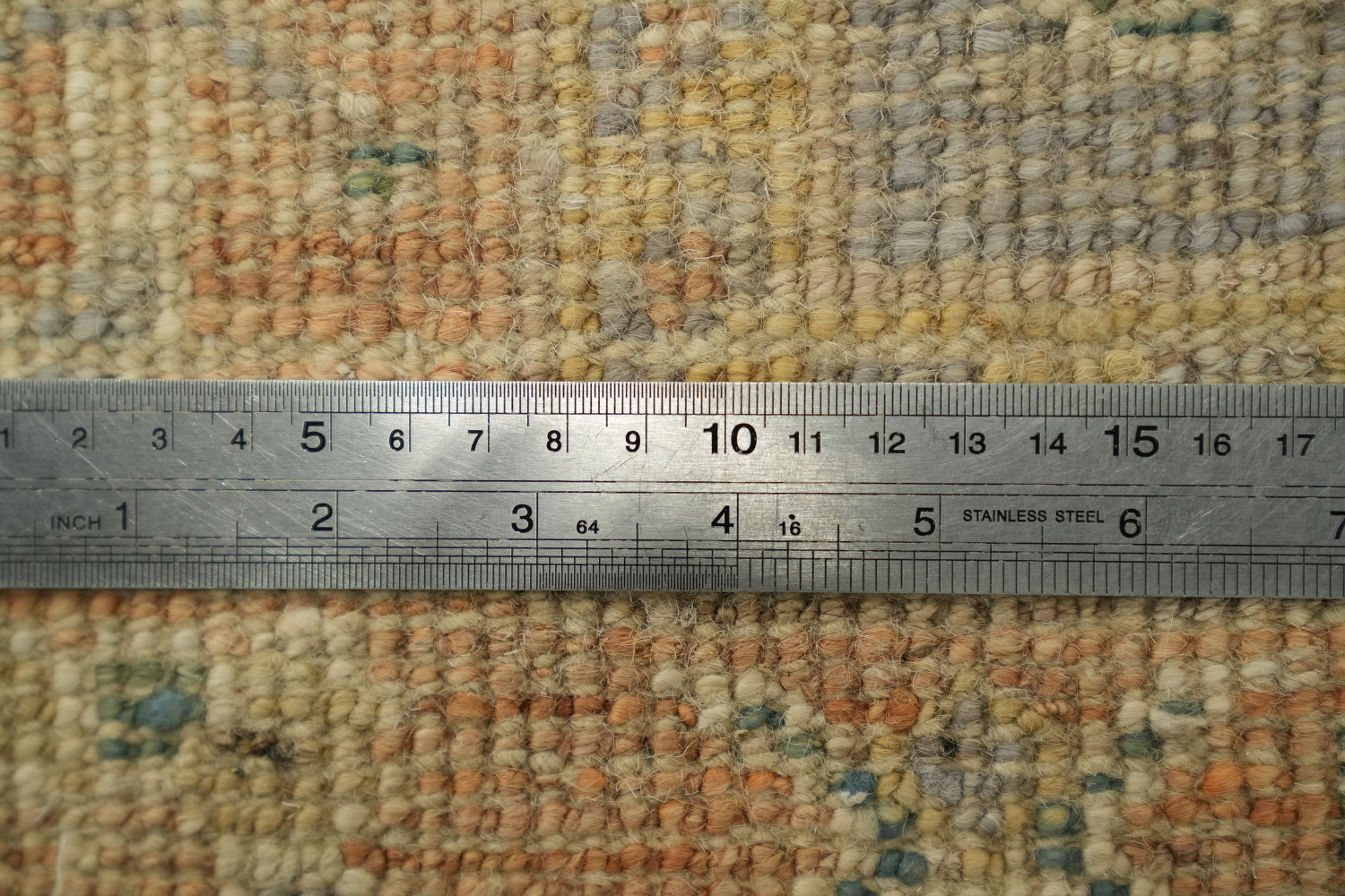 Vegetable Dye Oushak Turkish Rug 3x4