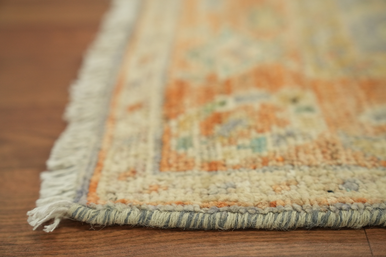 Vegetable Dye Oushak Turkish Rug 3x4