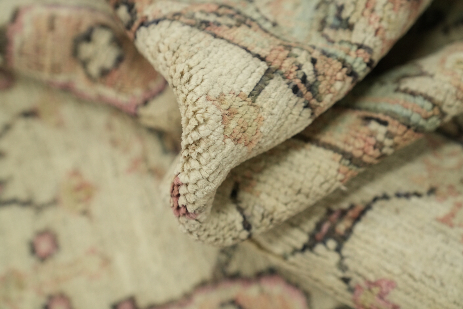 Earth Tone Wool Oushak Vegetable Dye Rug 3x4