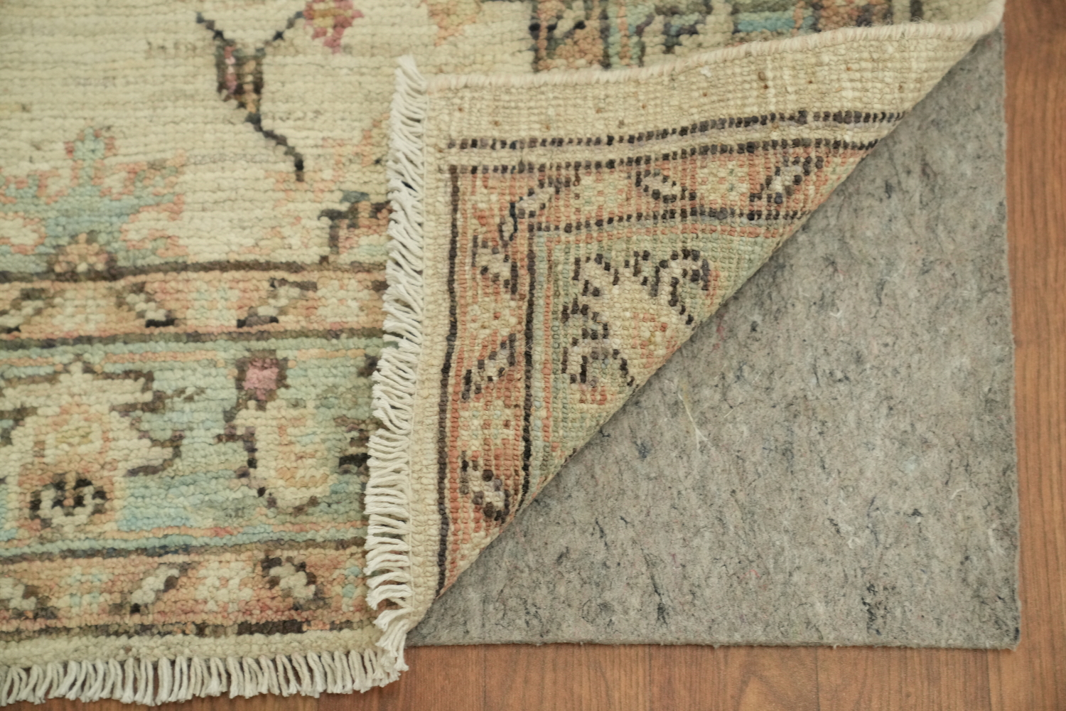 Earth Tone Wool Oushak Vegetable Dye Rug 3x4