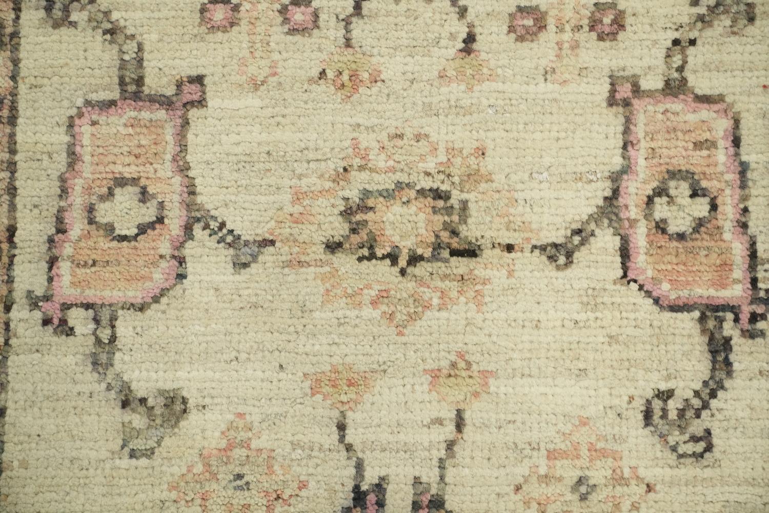 Earth Tone Wool Oushak Vegetable Dye Rug 3x4