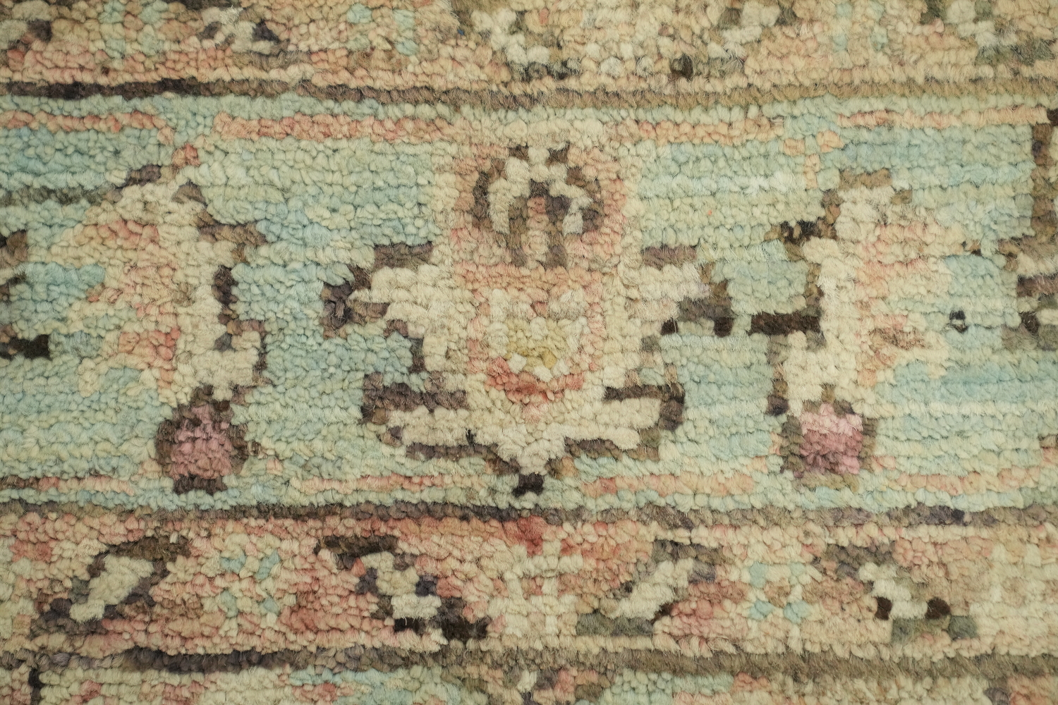 Earth Tone Wool Oushak Vegetable Dye Rug 3x4