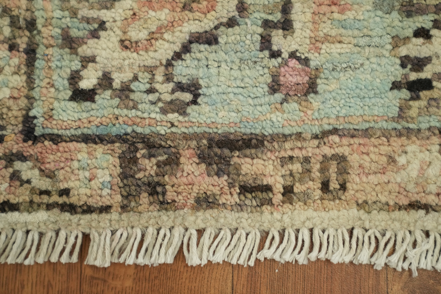 Earth Tone Wool Oushak Vegetable Dye Rug 3x4