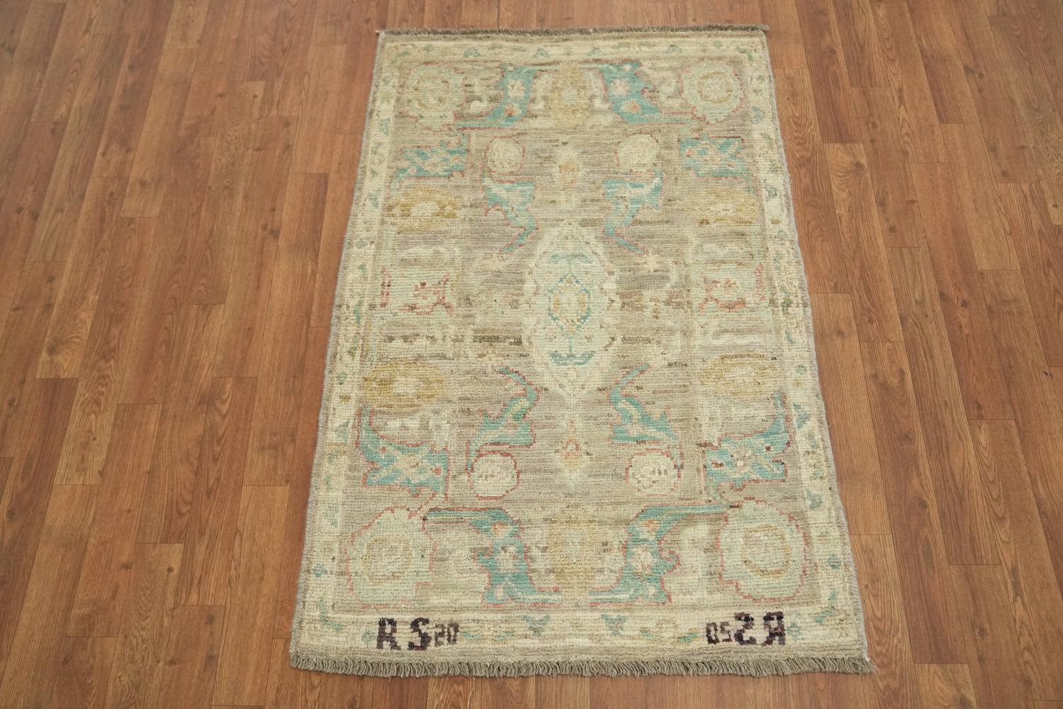 Vegetable Dye Oushak Turkish Rug 3x4