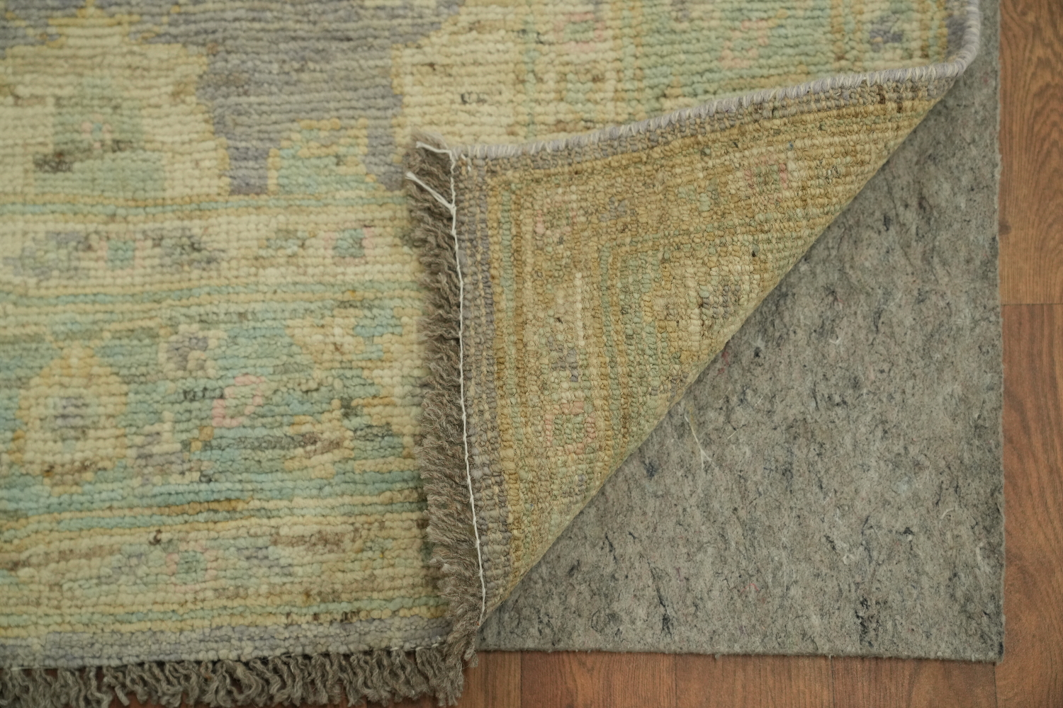 Vegetable Dye Wool Oushak Turkish Rug 3x5