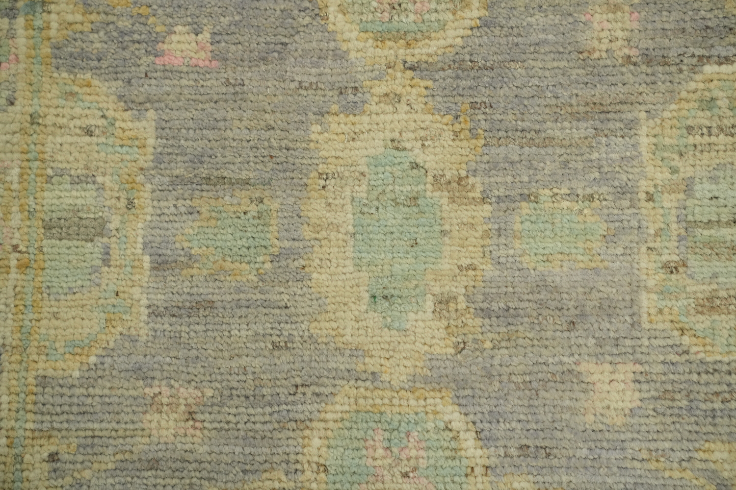 Vegetable Dye Wool Oushak Turkish Rug 3x5