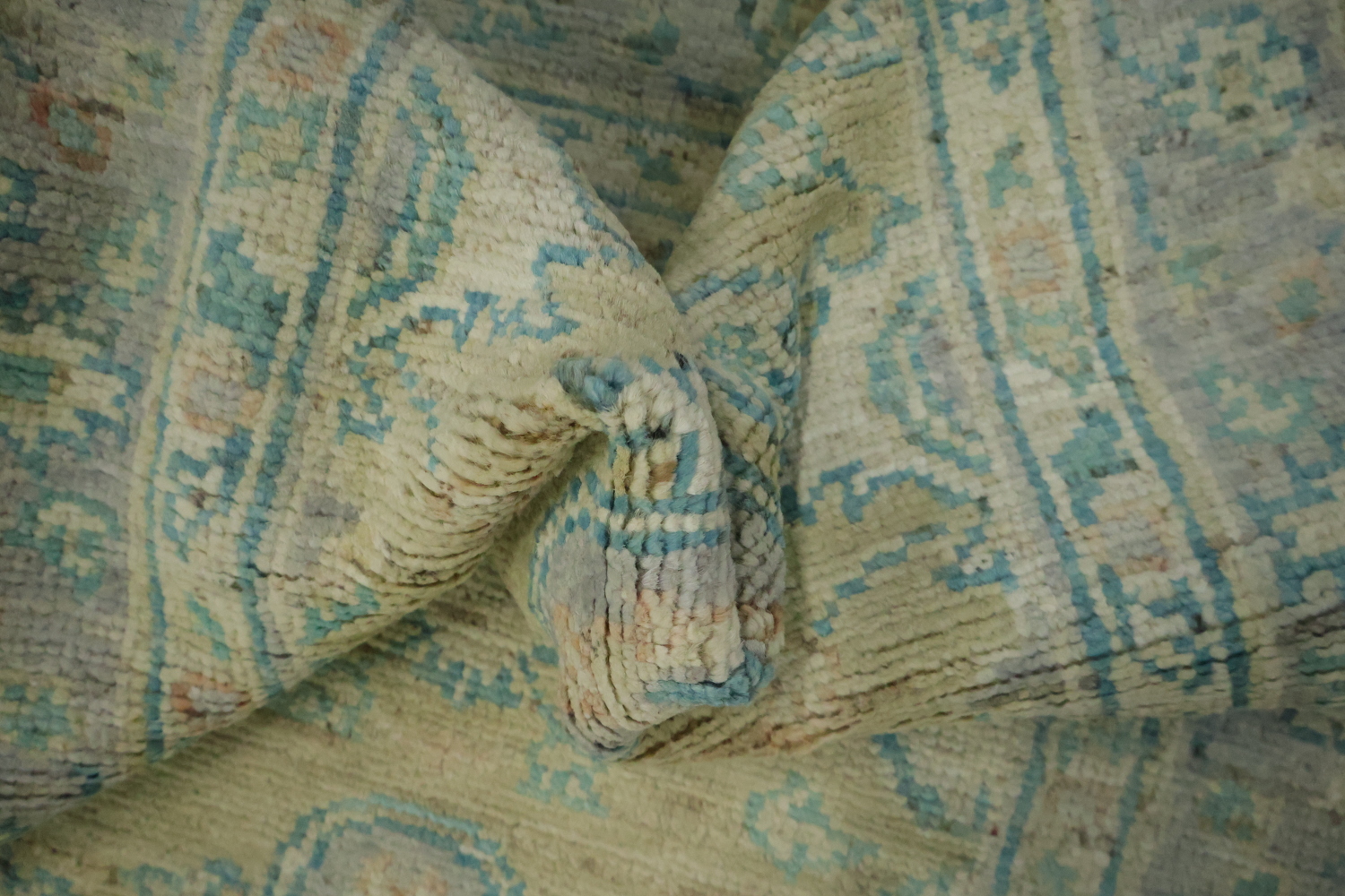 Vegetable Dye Oushak Turkish Rug 3x5