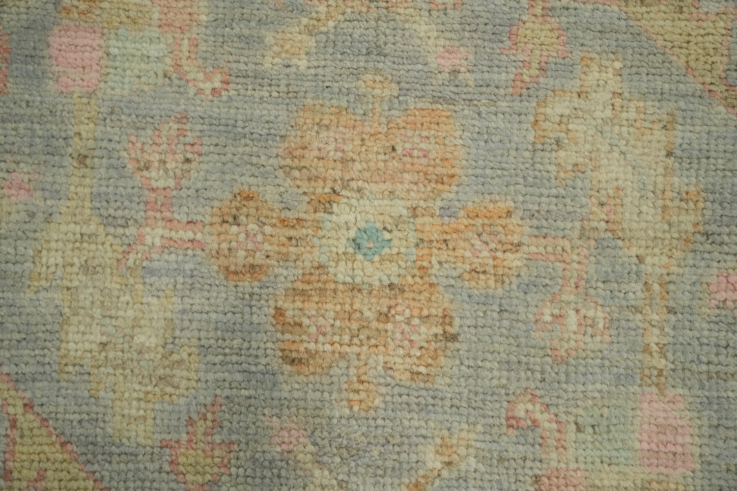 Vegetable Dye Oushak Turkish Accent Rug 3x5