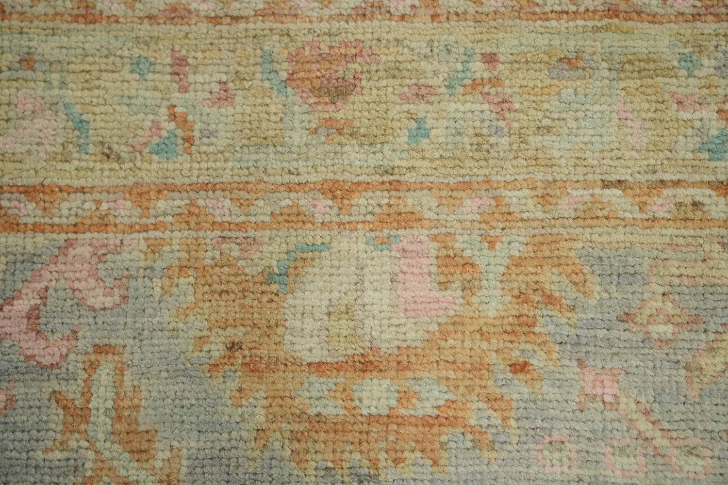 Vegetable Dye Oushak Turkish Accent Rug 3x5