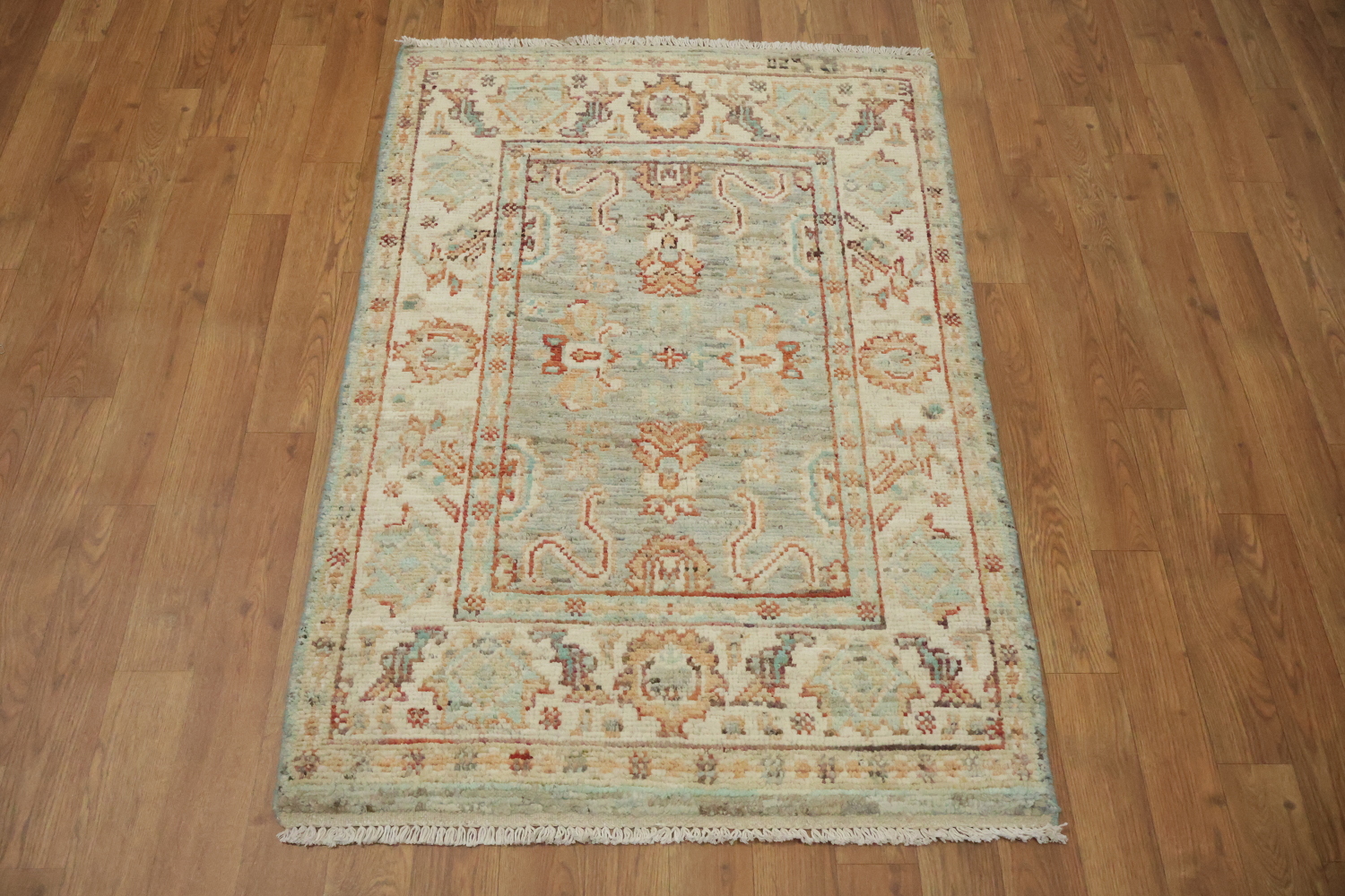 Vegetable Dye Oushak Turkish Rug 3x4