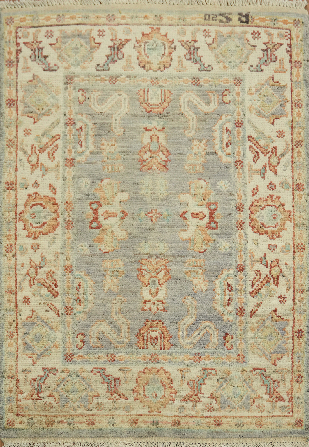 Vegetable Dye Oushak Turkish Rug 3x4