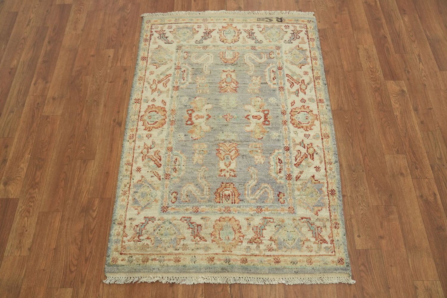Vegetable Dye Oushak Turkish Rug 3x4