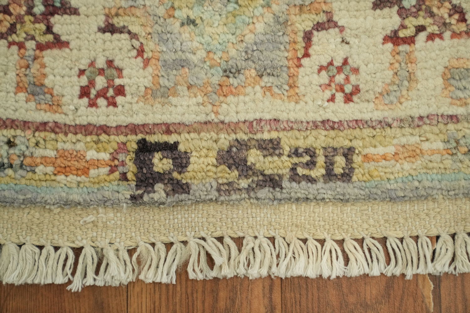 Vegetable Dye Oushak Turkish Rug 3x4