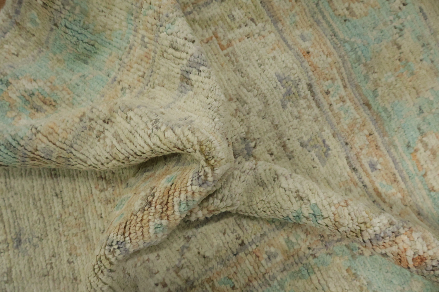Vegetable Dye Oushak Turkish Rug 3x4