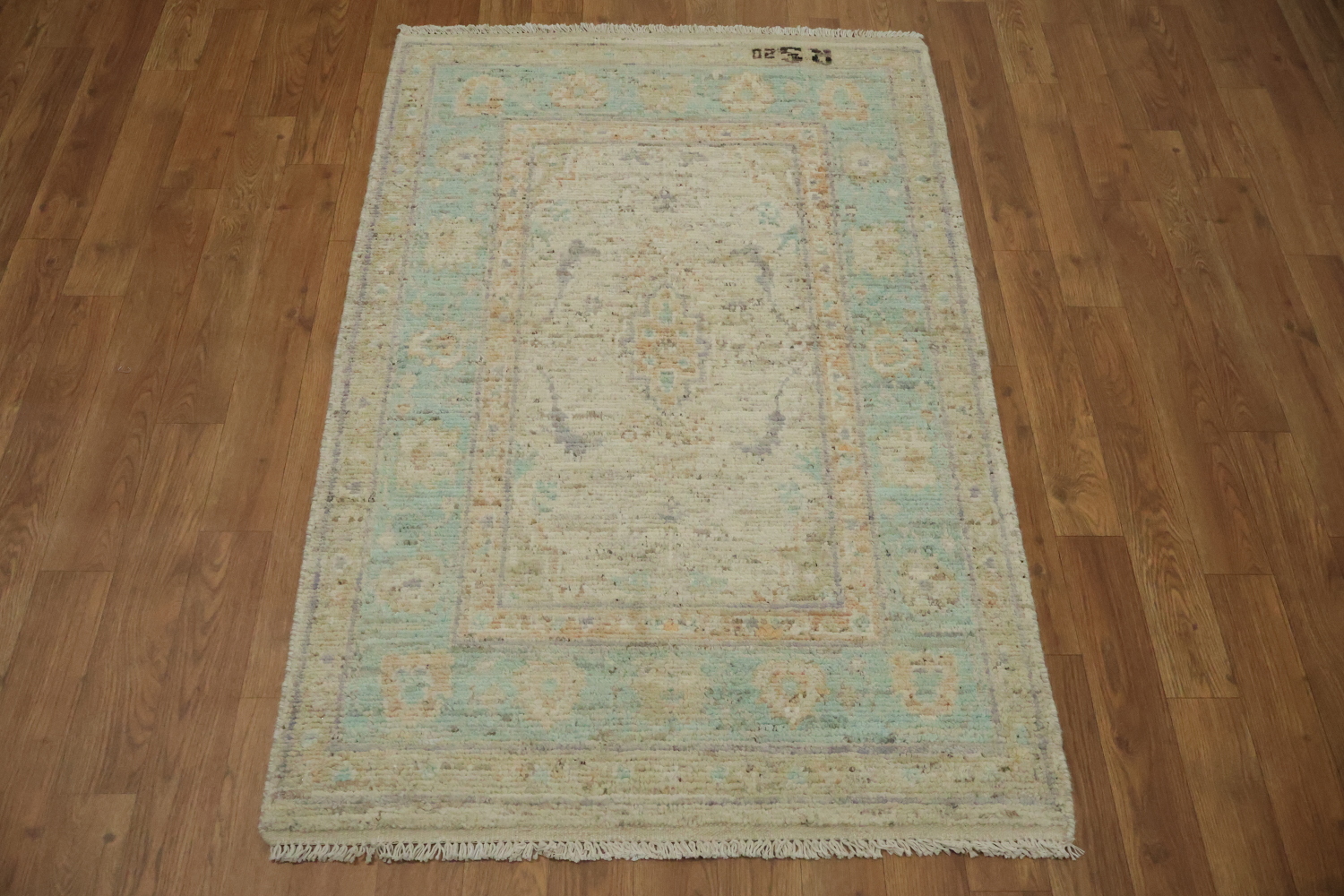 Vegetable Dye Oushak Turkish Rug 3x4