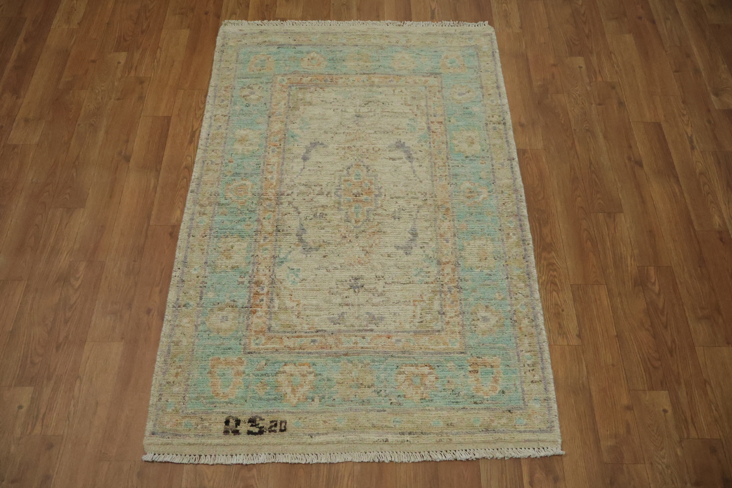 Vegetable Dye Oushak Turkish Rug 3x4