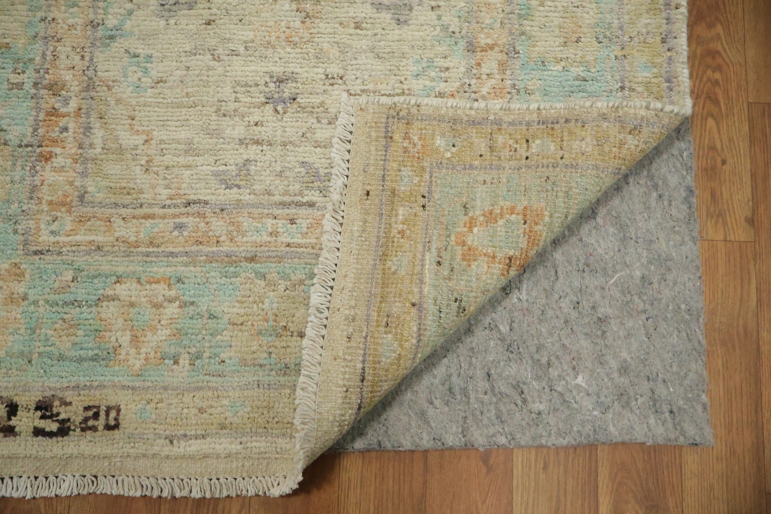 Vegetable Dye Oushak Turkish Rug 3x4