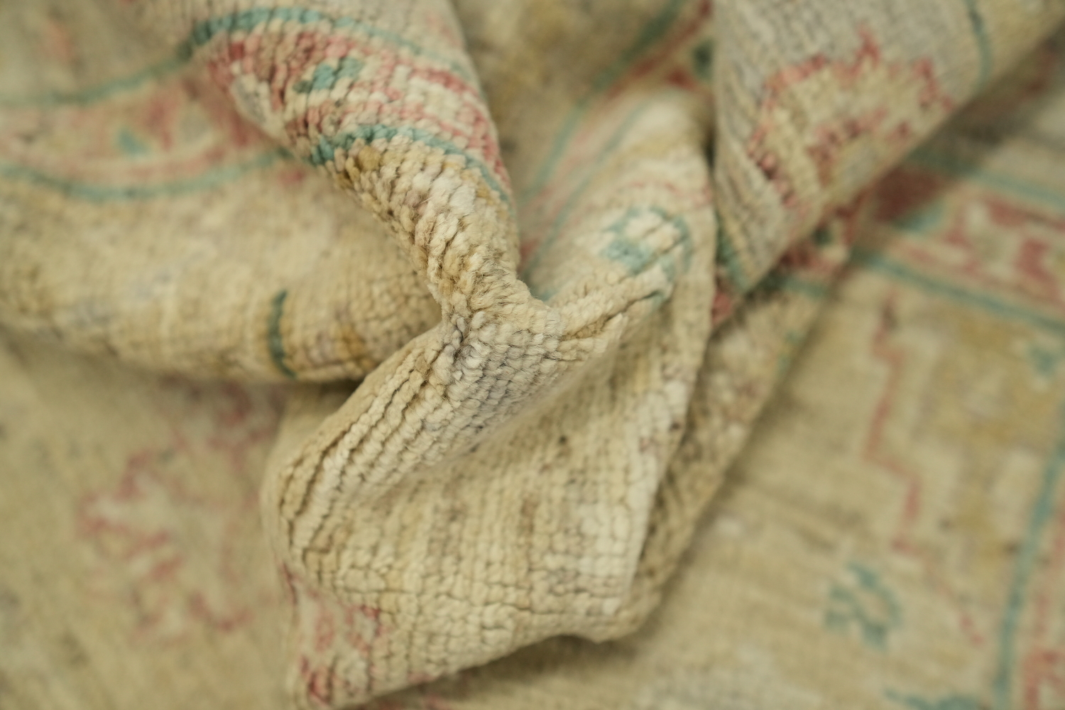 Vegetable Dye Oushak Turkish Accent Rug 3x4