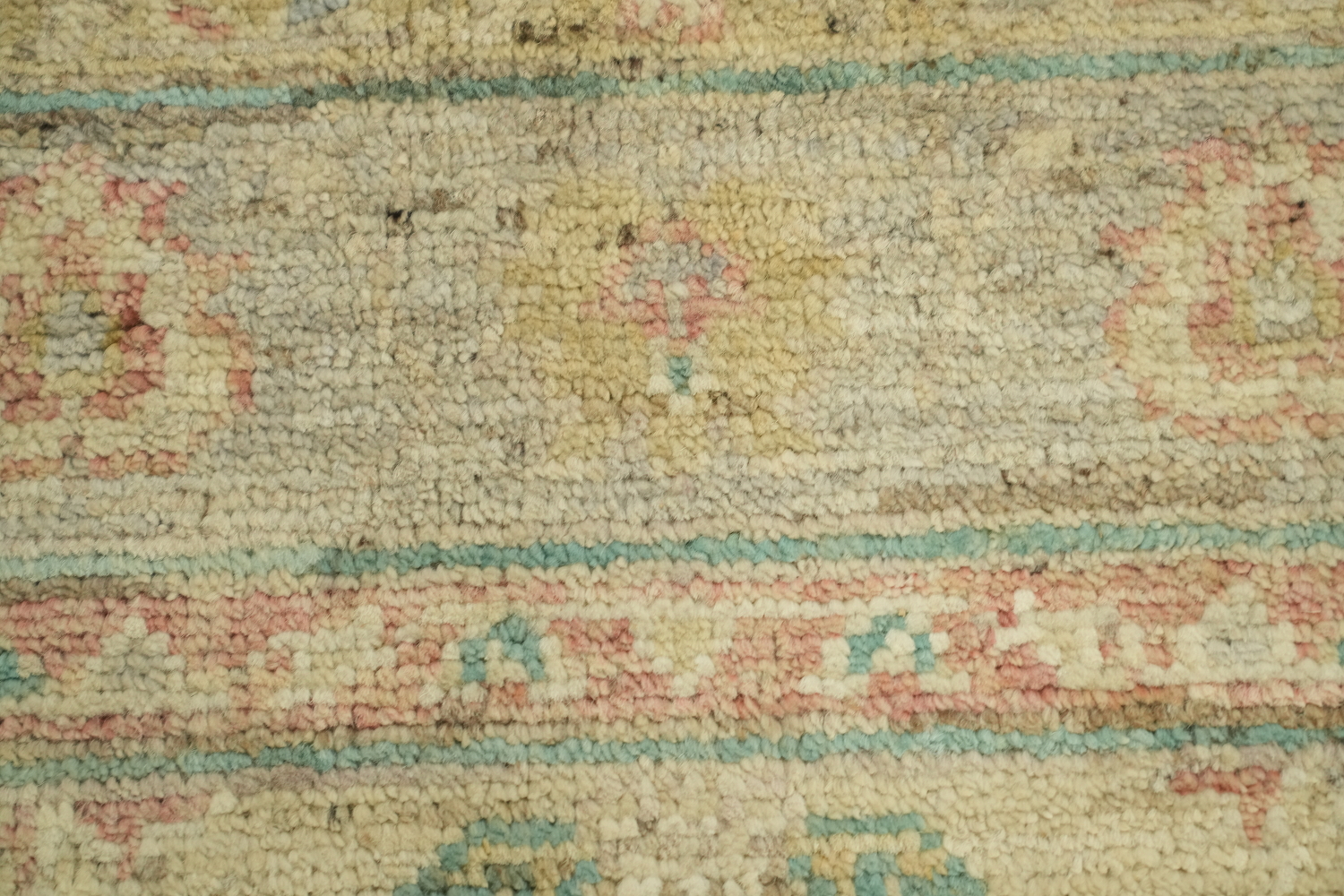 Vegetable Dye Oushak Turkish Accent Rug 3x4